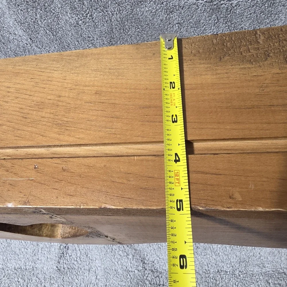 Vintage Wood Country Heart Cutout Shelf w/dowel Cottagecore Grannycore